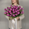 Фиолетовый букет с тюльпанами