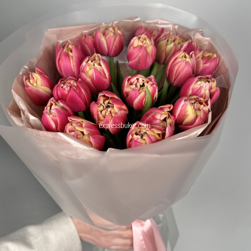 Тюльпаны "Розовый закат"